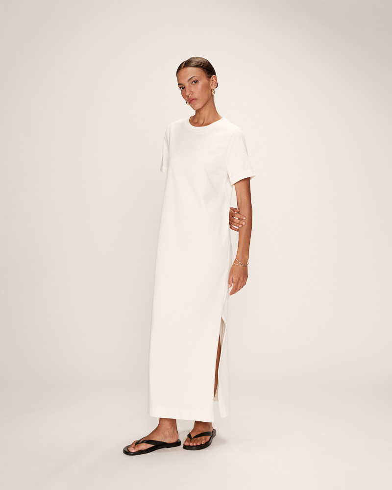 Grace & Mila ROBE MI-LONGUE ECRU ROSALIE