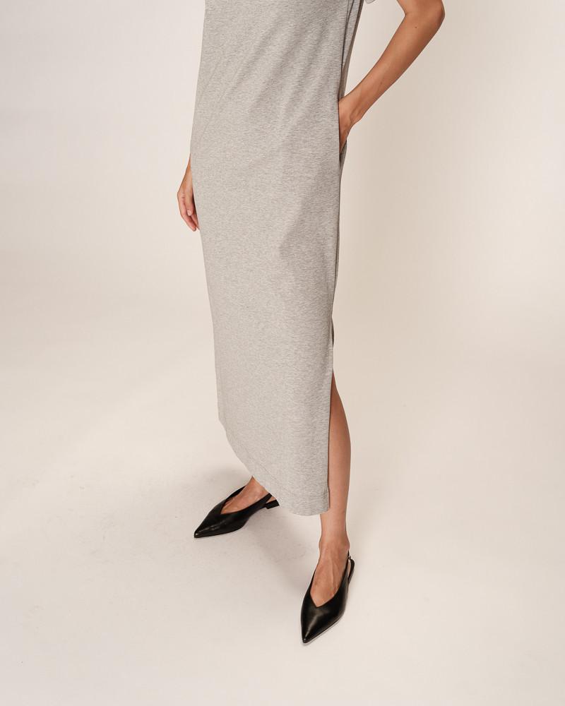 Grace & Mila ROBE MI-LONGUE GRIS ROSALIE