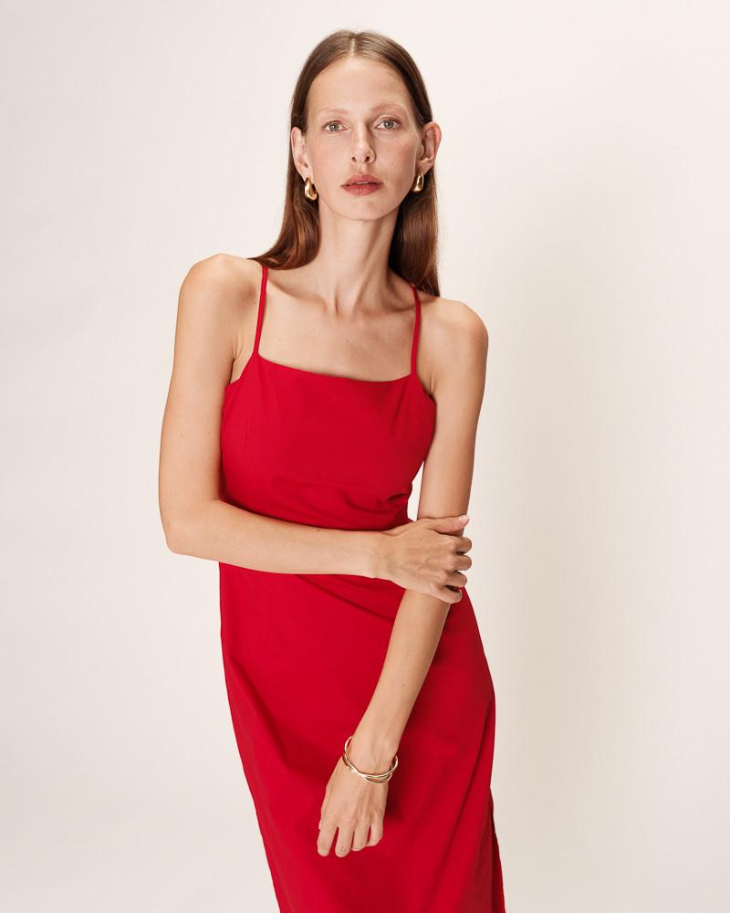 Grace & Mila ROBE MI-LONGUE ROUGE REBECCA
