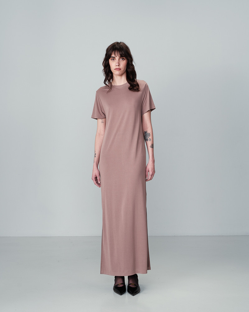 grace & mila ROBE TAUPE NINA