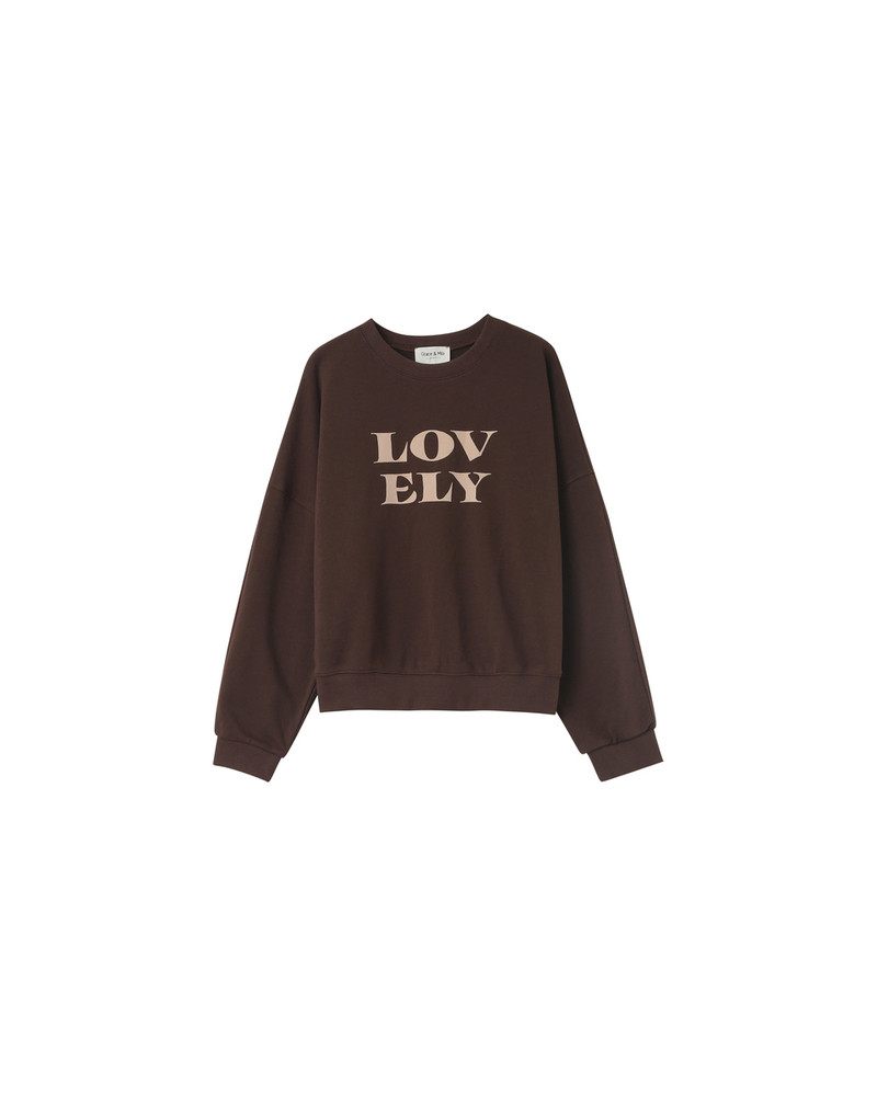 Grace & Mila SWEAT SHIRT CHOCOLAT NIGEL