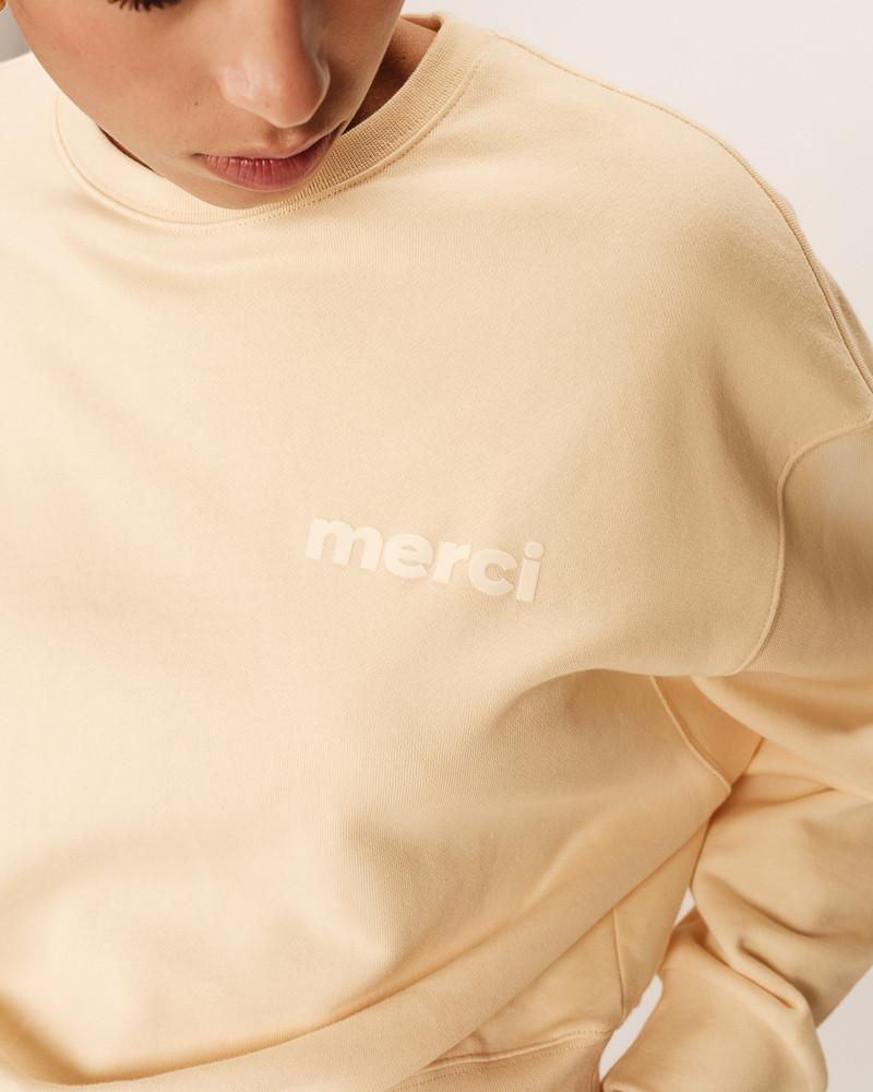 grace & mila SWEATSHIRT BEIGE POSITIVE