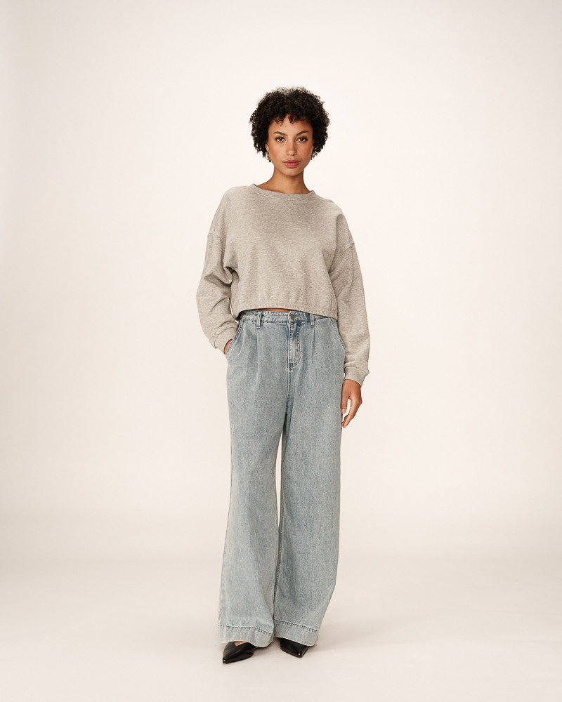 Grace & Mila SWEATSHIRT GRIS PODIUM