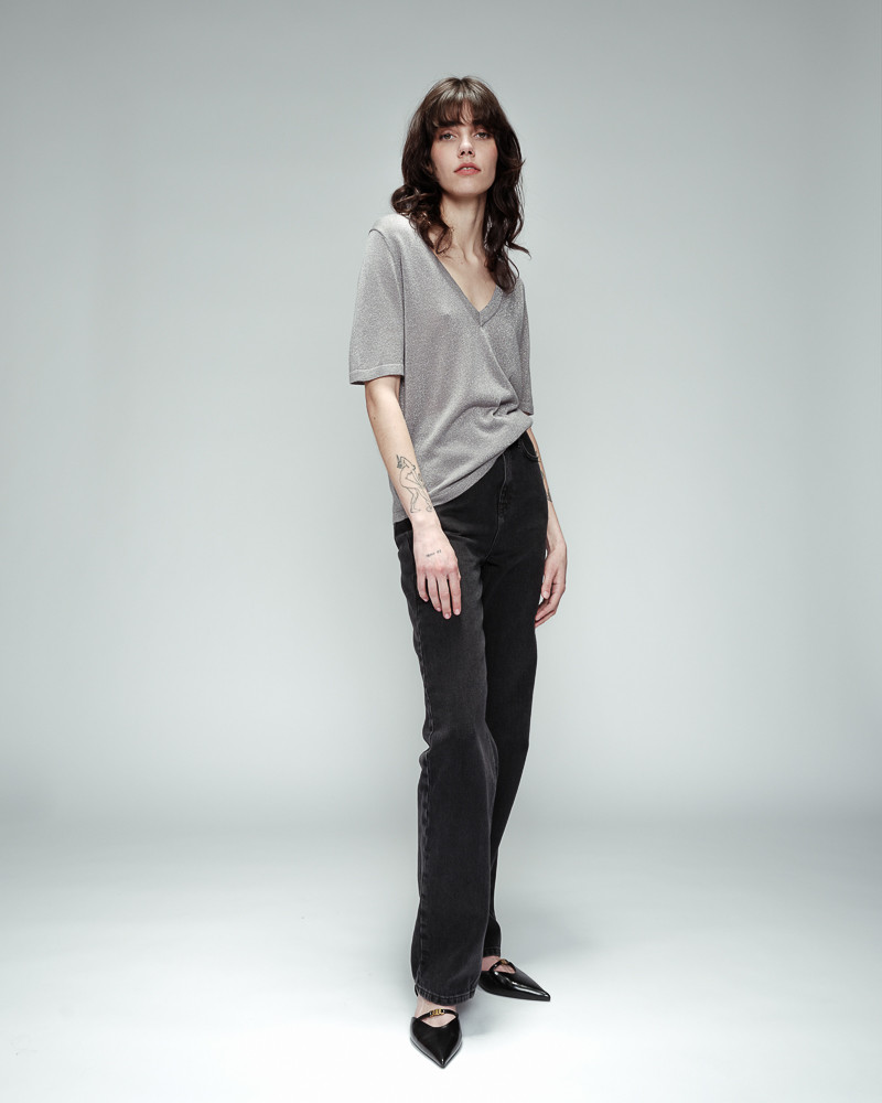 Grace & Mila T-SHIRT ARGENT OMALIA