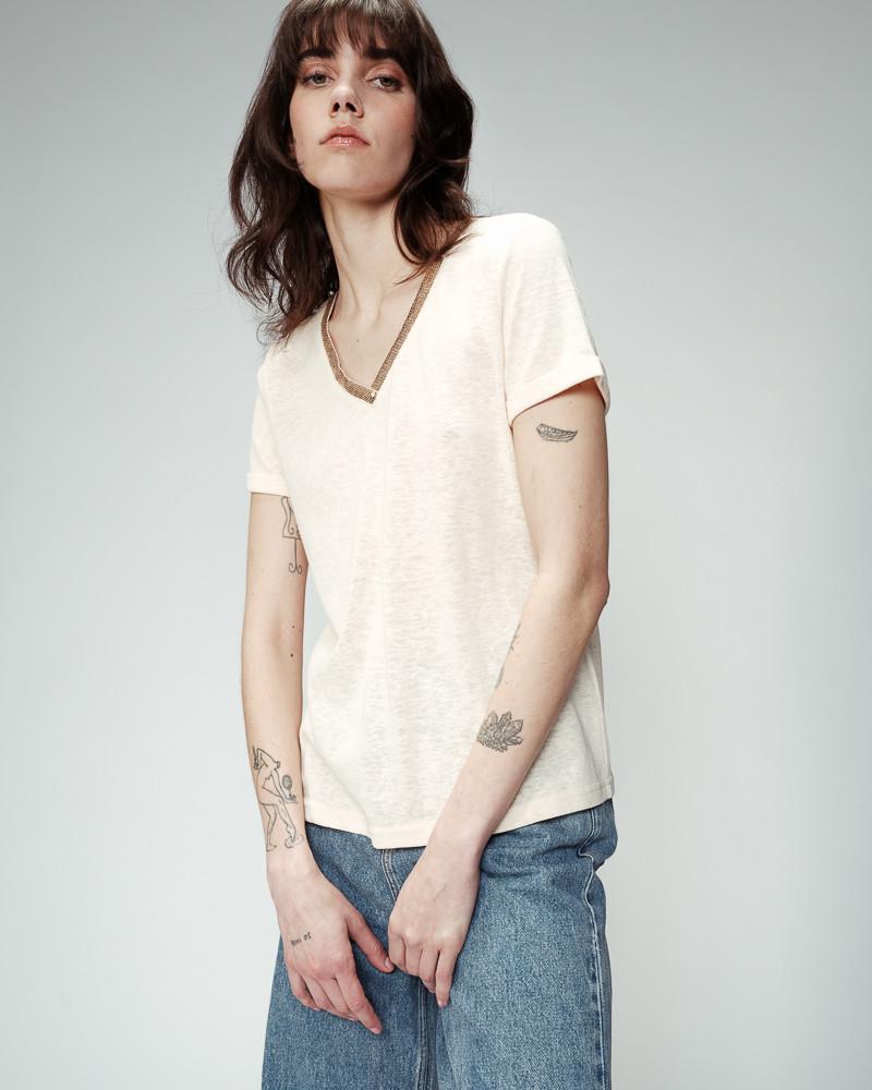 Grace & Mila T-SHIRT BEIGE ODELIE