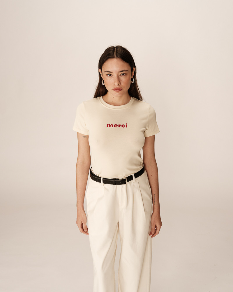 Grace & Mila T-SHIRT BEIGE PAPA