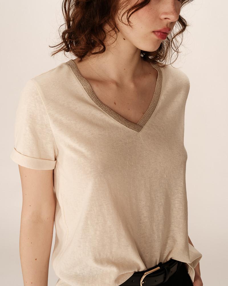 grace & mila T-SHIRT BEIGE PEPITO