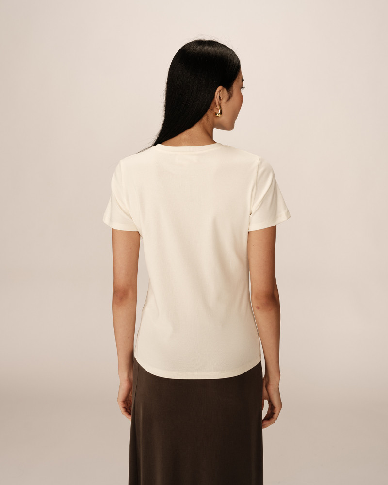 Grace & Mila T-SHIRT BEIGE POUSSIN