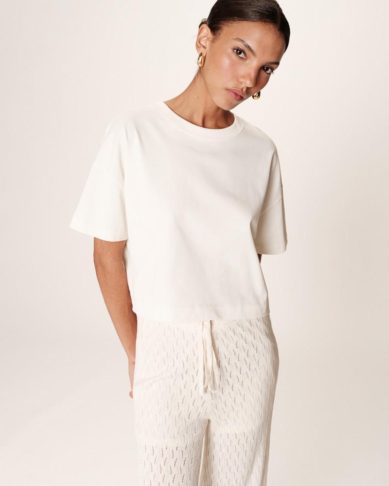 grace & mila T-SHIRT ECRU RODIN