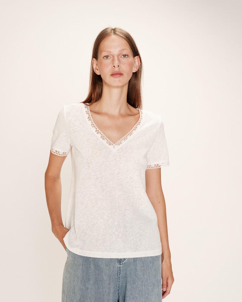 Grace & Mila T-SHIRT ECRU ROME