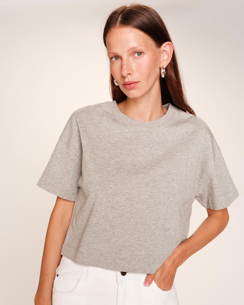 grace & mila T-SHIRT GRIS RODIN