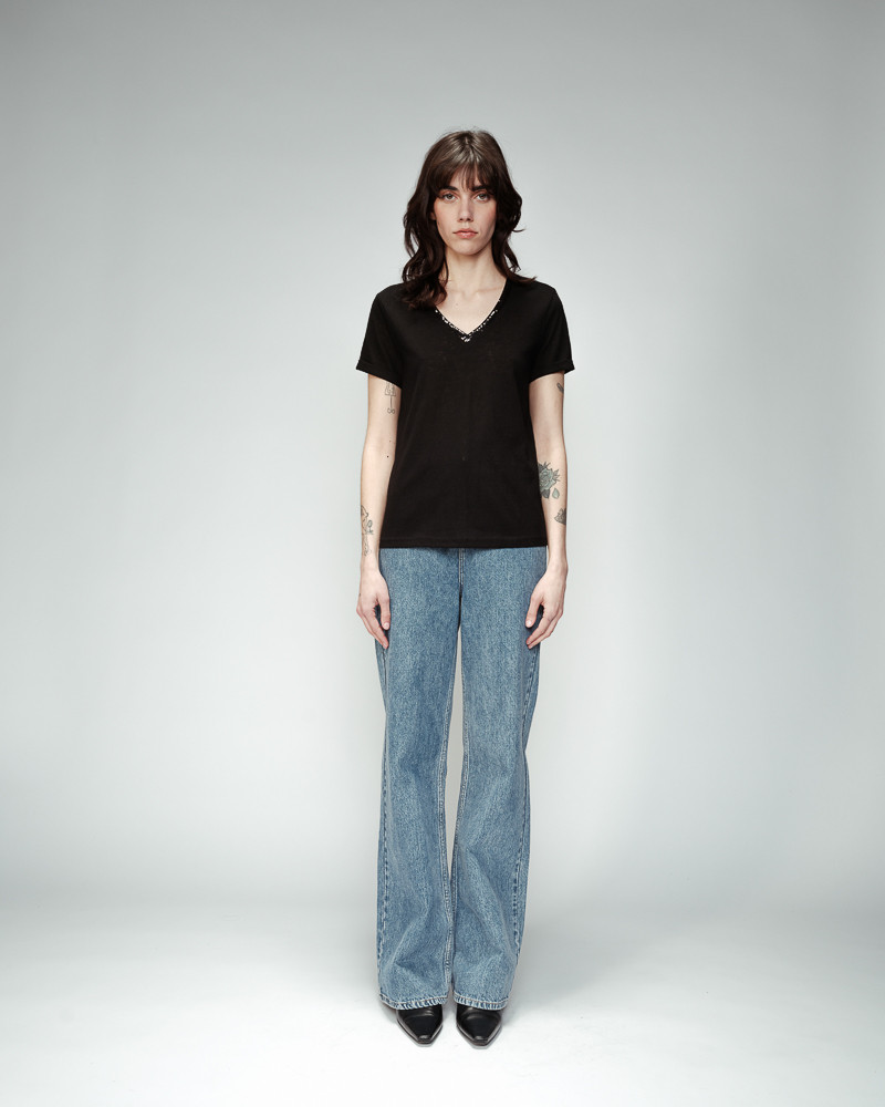 Grace & Mila T-SHIRT NOIR ODELIE