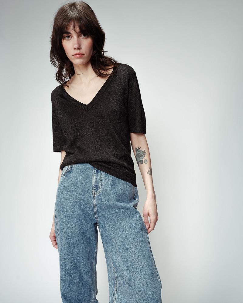 grace & mila T-SHIRT NOIR OMALIA