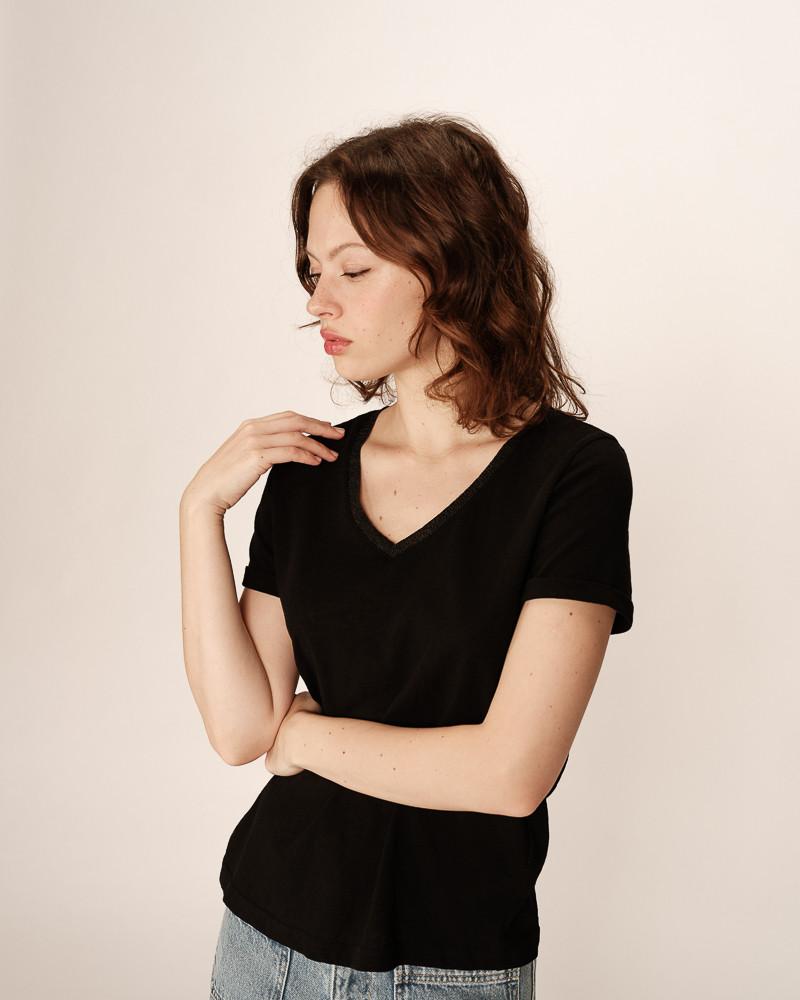 Grace & Mila T-SHIRT NOIR PEPITO