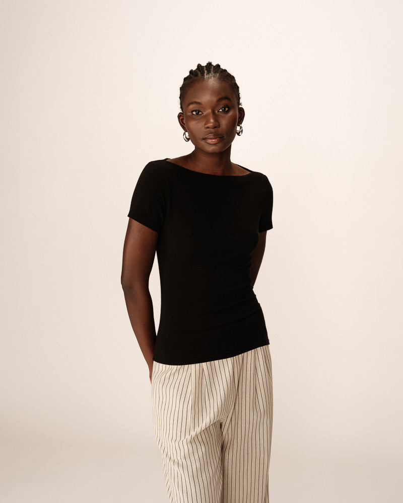 grace & mila T-SHIRT NOIR PILAR