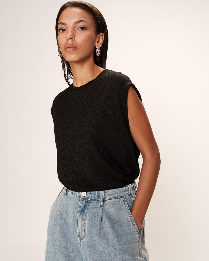 grace & mila T-SHIRT NOIR RIMBAUD