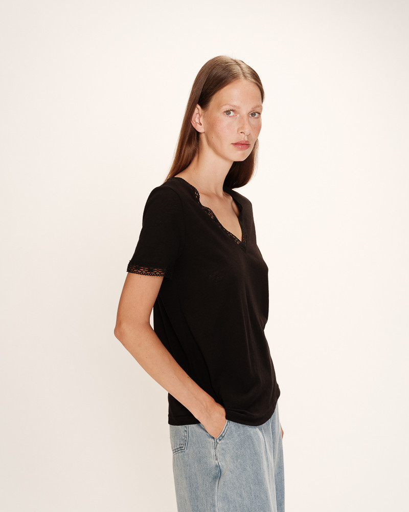 Grace & Mila T-SHIRT NOIR ROME
