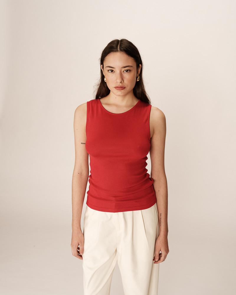 Grace & Mila T-SHIRT ROUGE PAULIN