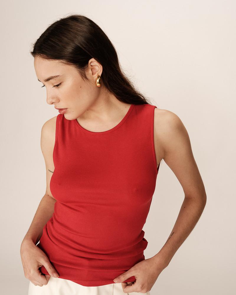 grace & mila T-SHIRT ROUGE PAULIN