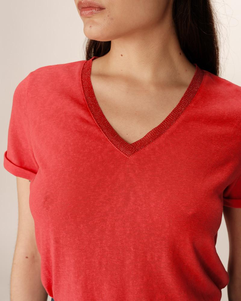 Grace & Mila T-SHIRT ROUGE PEPITO
