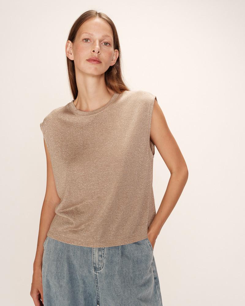 grace & mila T-SHIRT TAUPE RIMBAUD