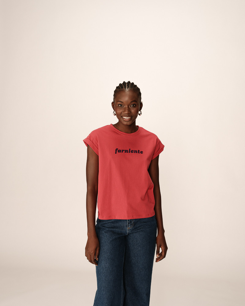 Grace & Mila T-SHIRT TERRACOTTA POMELO