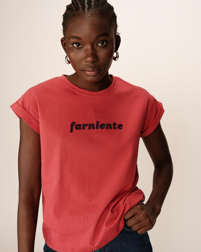 grace & mila T-SHIRT TERRACOTTA POMELO