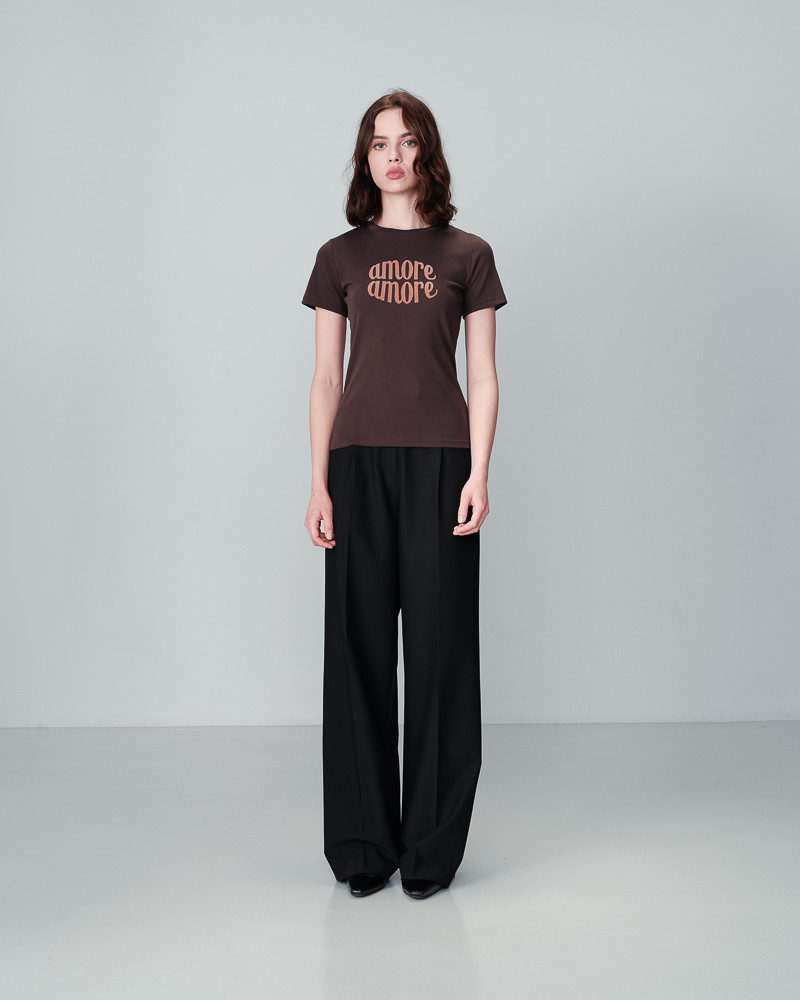 Grace & Mila TEESHIRT ANTHRACITE NICOLETTE
