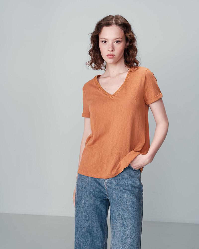 grace & mila TEESHIRT OCRE NOA