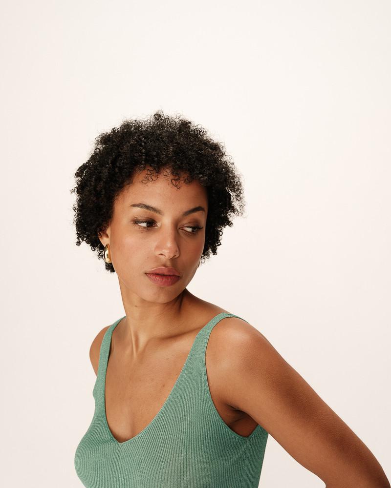 Grace & Mila TOP AQUA PAILLETTE