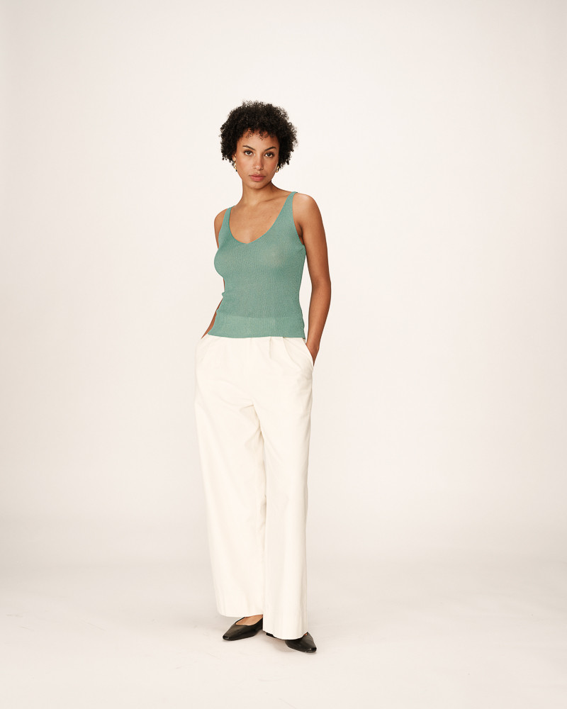 Grace & Mila TOP AQUA PAILLETTE