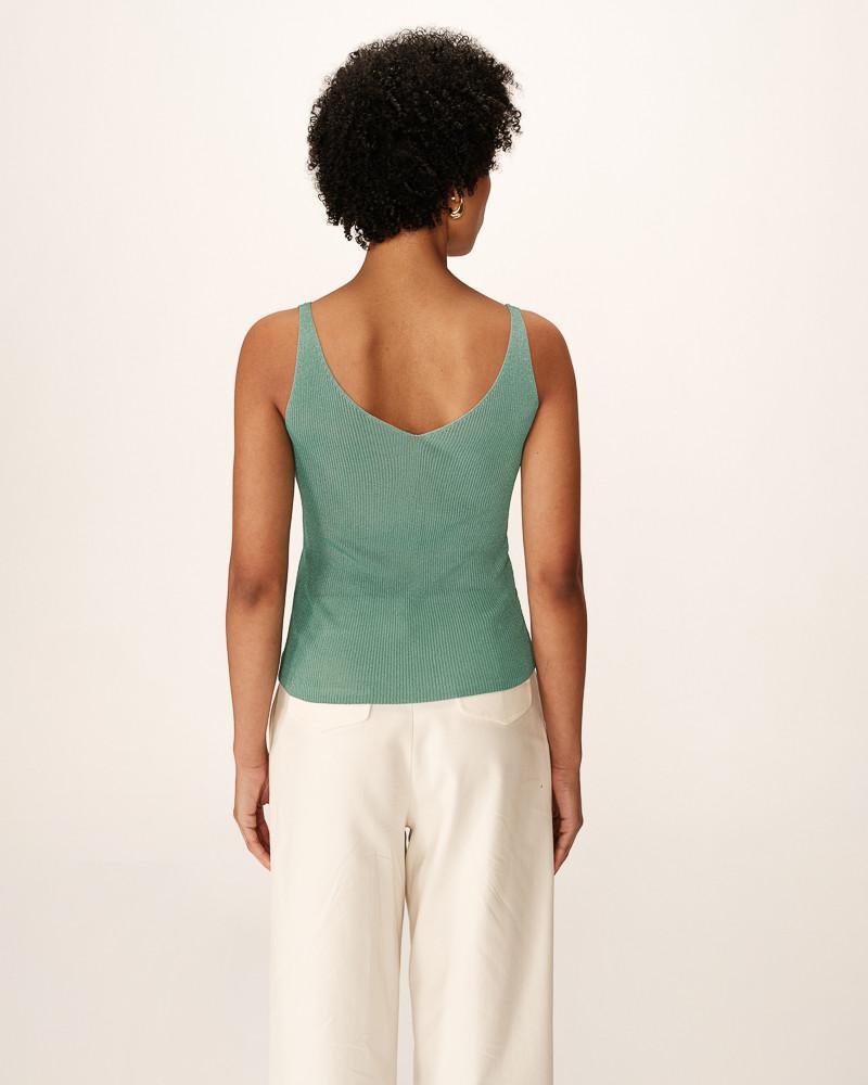Grace & Mila TOP AQUA PAILLETTE