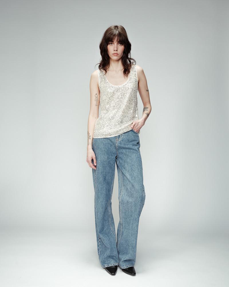 Grace & Mila TOP ARGENT ODE