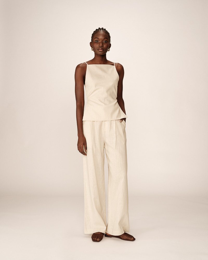 Grace & Mila TOP BEIGE PESTO