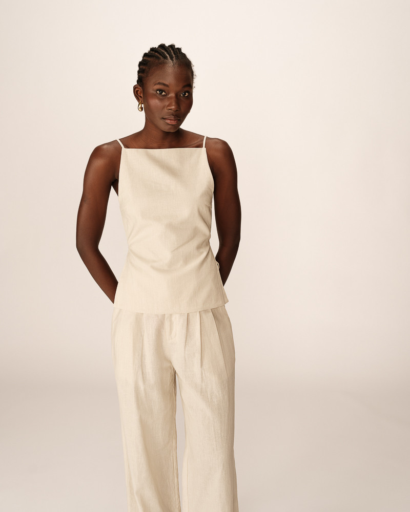 grace & mila TOP BEIGE PESTO