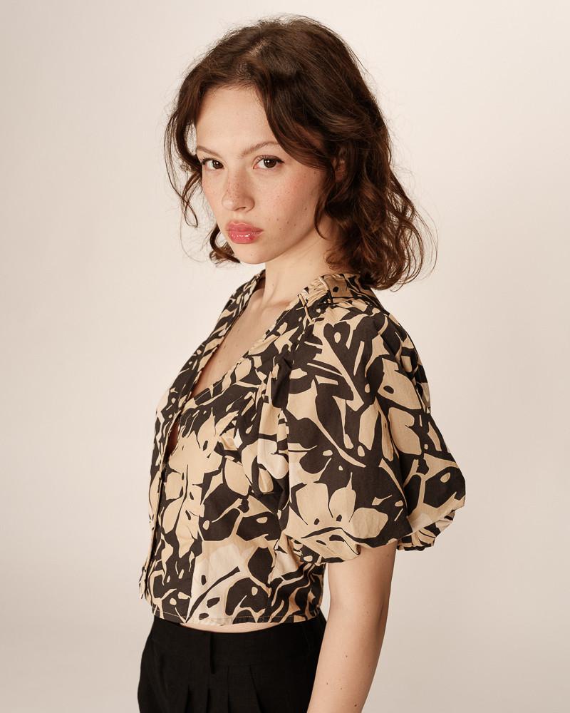 Grace & Mila TOP BEIGE PINEAPPLE