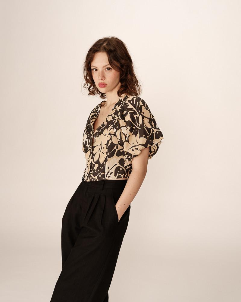 Grace & Mila TOP BEIGE PINEAPPLE