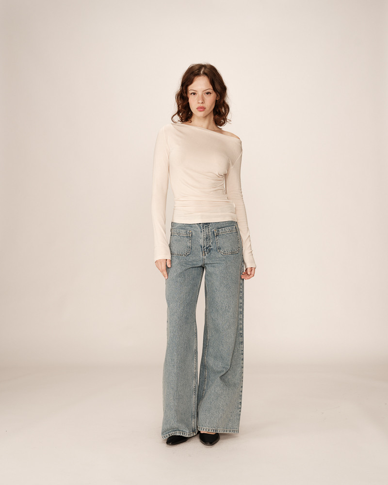 Grace & Mila TOP BEIGE PONTI