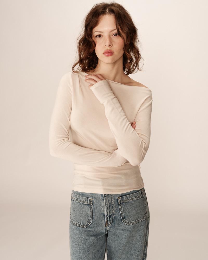 grace & mila TOP BEIGE PONTI