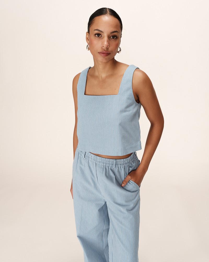 Grace & Mila TOP BLEU PEANUT