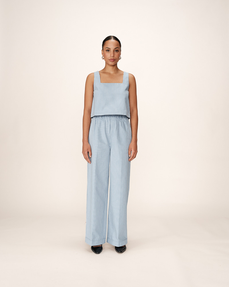 Grace & Mila TOP BLEU PEANUT