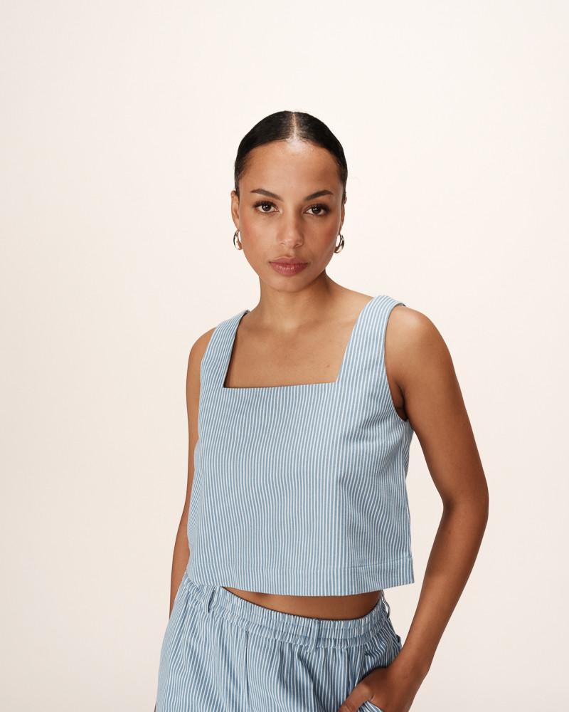 grace & mila TOP BLEU PEANUT