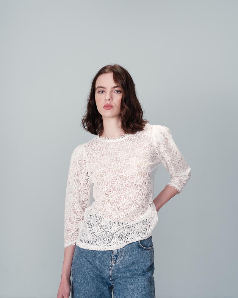 Grace & Mila TOP ECRU NAVY