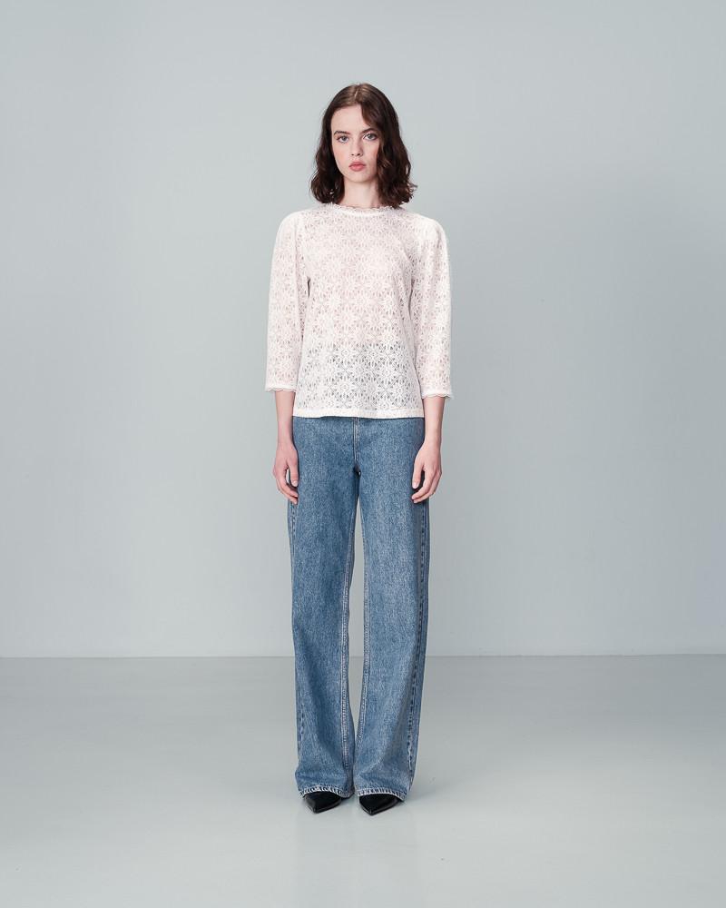 Grace & Mila TOP ECRU NAVY