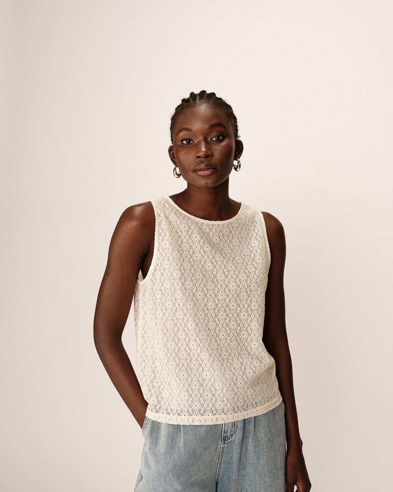 grace & mila TOP ECRU PASSIONNEE