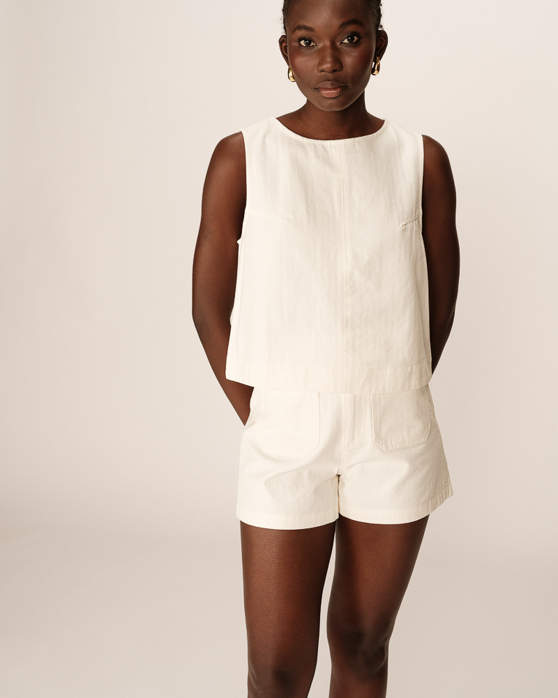 grace & mila TOP ECRU PEPINO