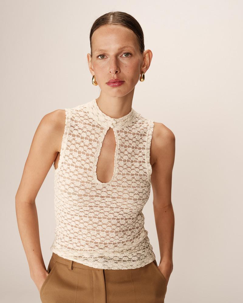 grace & mila TOP ECRU PETITE