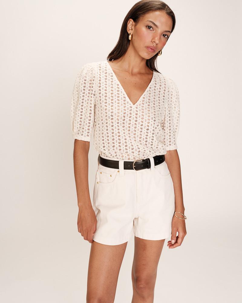 grace & mila TOP ECRU ROMEO