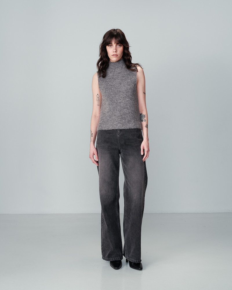 grace & mila TOP GRIS NAIMA