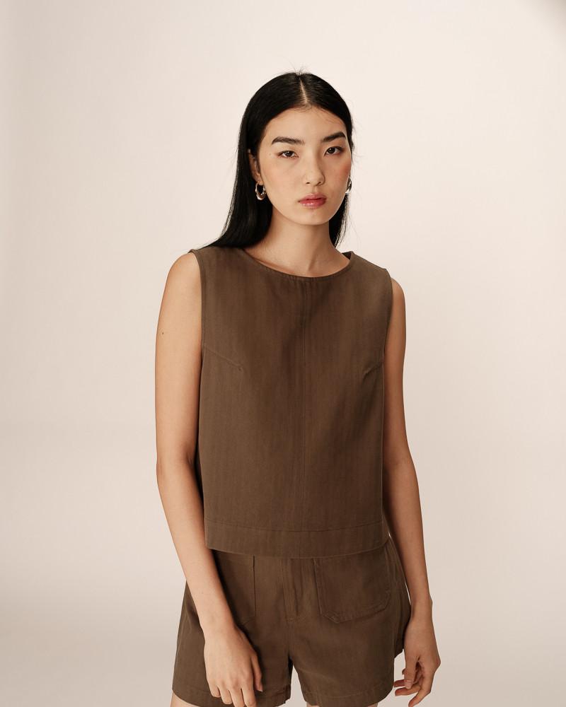 grace & mila TOP KAKI PEPINO